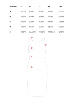 M667 "Shaeth" suknelė su dekoratyvine grandinėle nugaroje - nebalinta