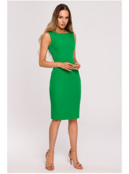 M667 "Shaeth" suknelė su dekoratyvine grandinėle nugaroje - žalia