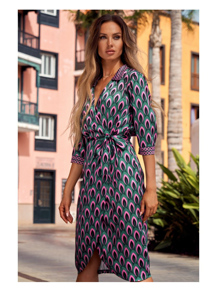 M668 Raštuota suknelė-siaučiamas modelis "M1" - spalva