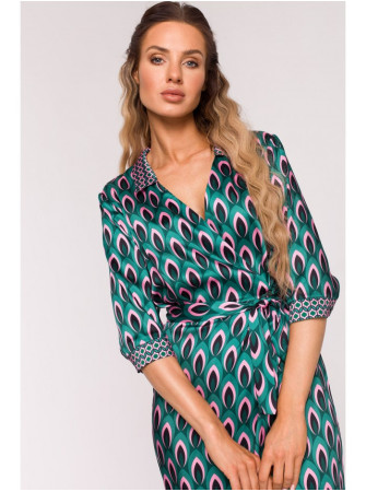 M668 Raštuota suknelė-siaučiamas modelis "M1" - spalva