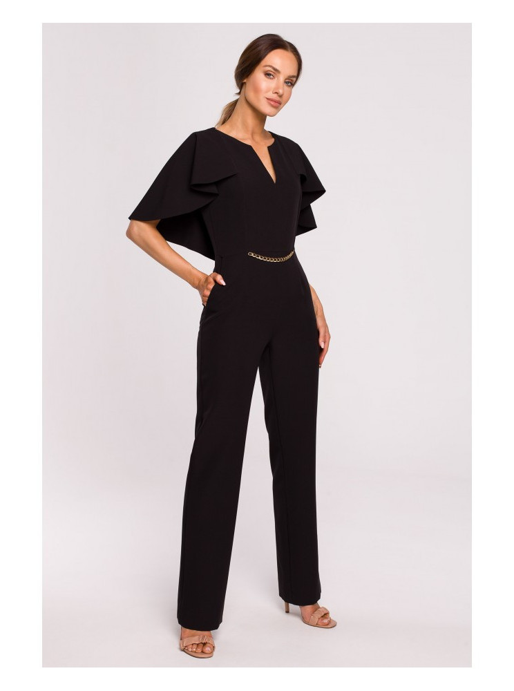 M670 Šuolis su pelerinos efektu - juoda