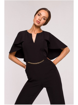 M670 Šuolis su pelerinos efektu - juoda