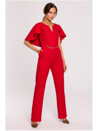 M670 Kombinezonas su pelerinos efektu - raudona