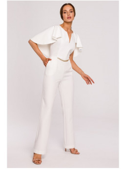 M670 Švarkelio imitacijos kombinezonas - nebalinta