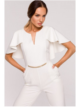 M670 Švarkelio imitacijos kombinezonas - nebalinta