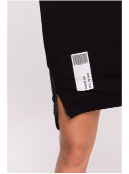 M676 Tunika su užtrauktukais - juoda