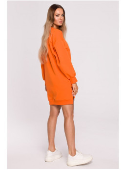 M676 Tunika su užtrauktukais - oranžinė