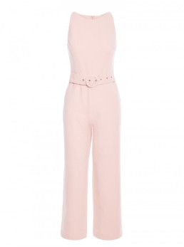 M679 Besiūlis kombinezonas su diržu - candy pink