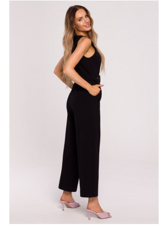 M679 Berankovis kombinezonas su diržu - juoda