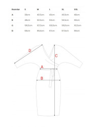 M524 Printed knit dress with wrap top and a tie belt - model 2