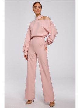 M528 Bishop sleeve jumpsuit - powder
