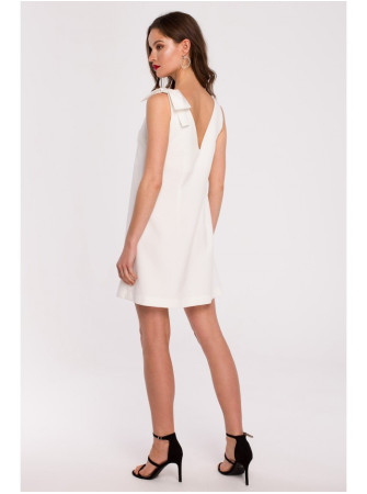 .K128 A formos suknelė su kaspinėliu - nebalinta