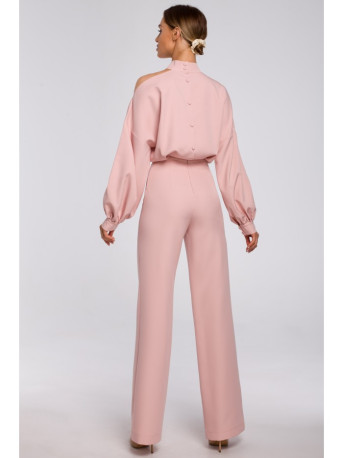 M528 Bishop sleeve jumpsuit - powder