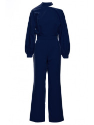 M528 Bishop sleeve jumpsuit - navy blue
