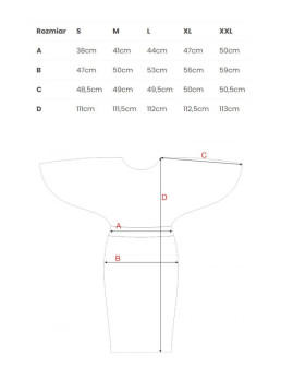 M700 Rašto suknelė kimono rankovėmis - raudona
