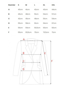 M701 Vieno sagos švarkas su asimetriškomis kišenėmis - tamsiai mėlyna