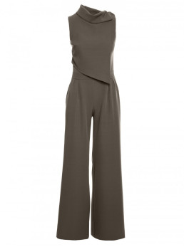 M702 Chaki spalvos kombinezonas be rankovių su dvigubo sluoksnio viršumi - chaki