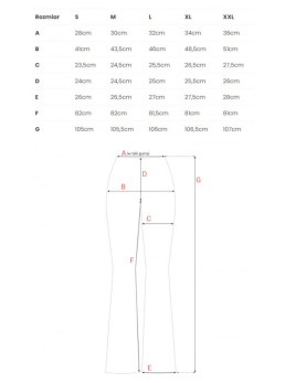 M704 Aukštu liemeniu platėjančios kelnės - juoda