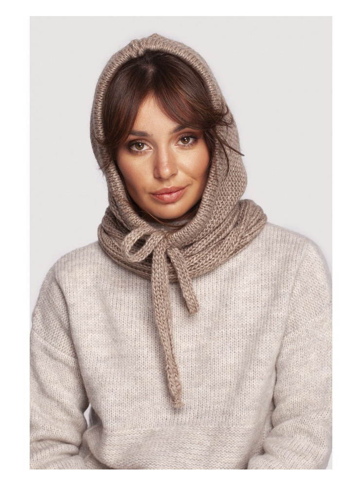 BK095 Megzta balaklava - smėlio