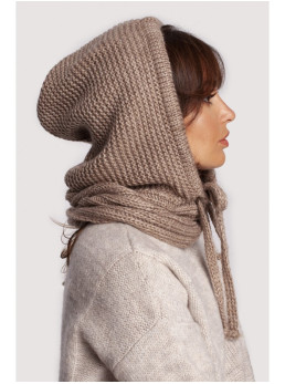 BK095 Megzta balaklava - smėlio
