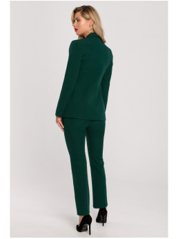 .K141 Švarkas su dvigubomis kišenėmis - bottle green