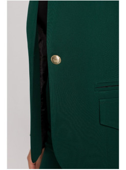 .K141 Švarkas su dvigubomis kišenėmis - bottle green