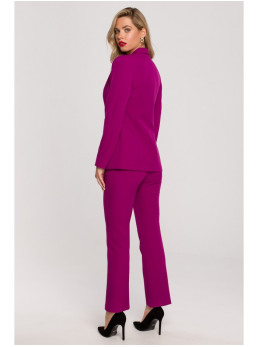 .K141 Švarkas su dvigubomis kišenėmis - ruby