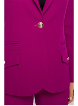 .K141 Švarkas su dvigubomis kišenėmis - ruby