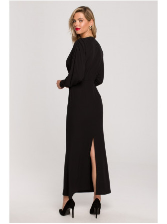 .K143 Undinėlės suknelė - juoda