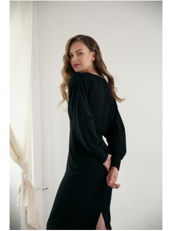 .K143 Undinėlės suknelė - juoda