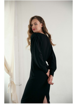 .K143 Undinėlės suknelė - juoda