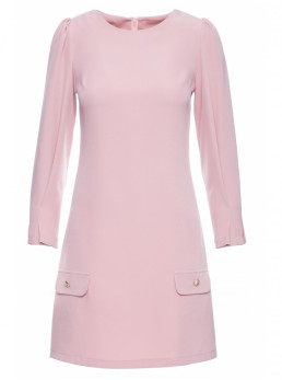 .K148 Trapecijos formos suknelė - crepe pink