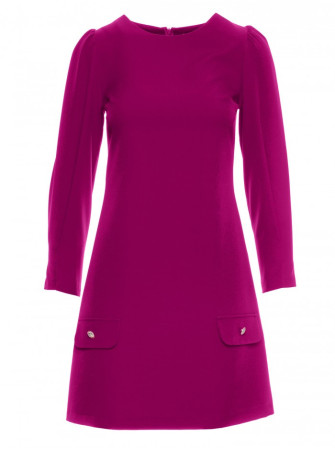 .K148 Trapecijos formos suknelė - ruby