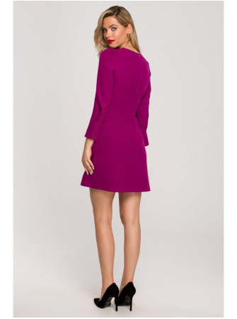 .K148 Trapecijos formos suknelė - ruby