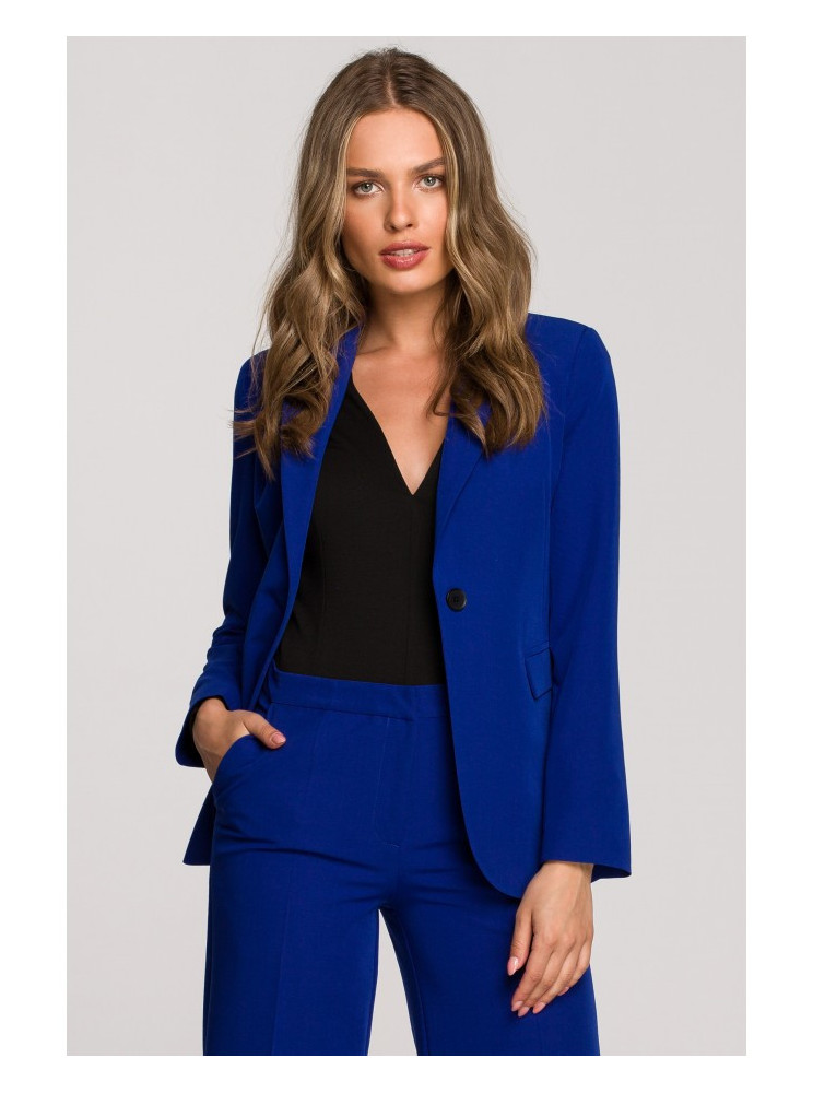 S310 Vienos sagos švarkas "Keflavikas" - karališka mėlyna