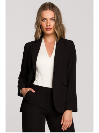 S310 Vienasagys švarkas "Keflavik" - juoda