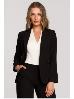 S310 Vienos sagos švarkas "Keflavik" - juoda