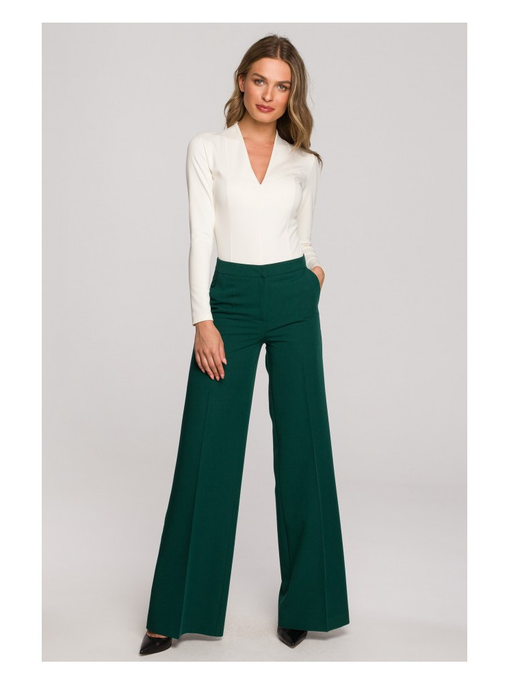 S311 Plačios kelnės - žalia