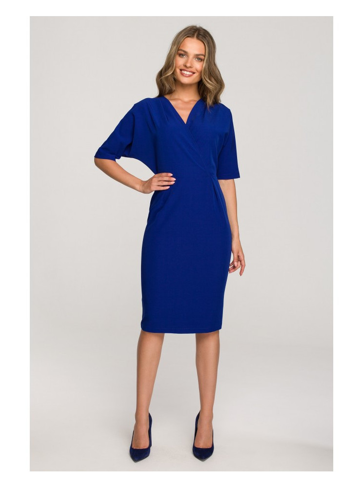 S313 Suknelė-siaučiamas - karališka mėlyna