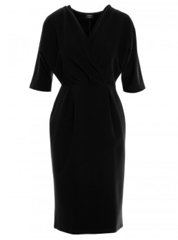 S313 Suknelė-siaučiamas viršus - juoda