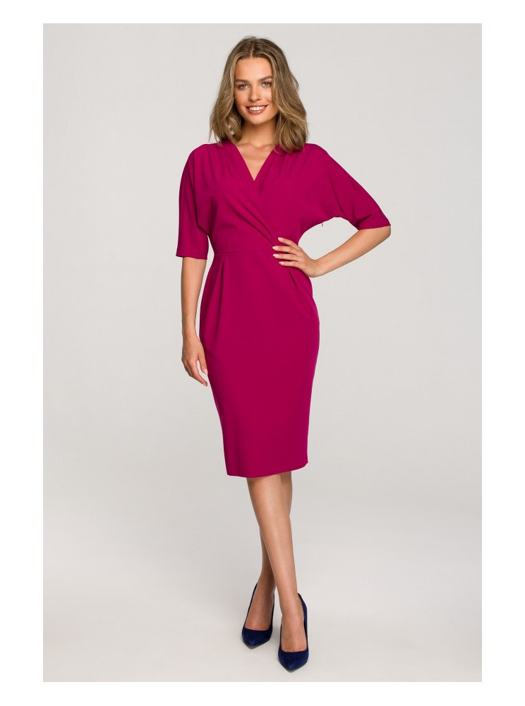 S313 Siaučiamas suknelė-palaidinė - slyvų