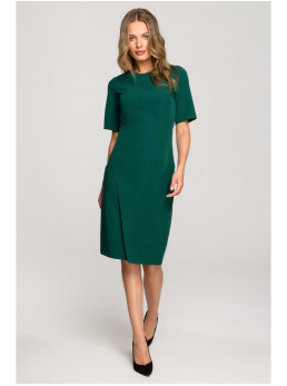 S317 Dvipusis žalias suknelė-švarkas - žalia