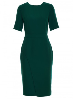 S317 Dvipusis žalias pieštukinis suknelė - žalia