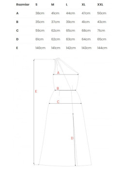 M718 Maxi suknelė vienu petimi - juoda