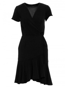 M741 Surišama suknelė - juoda