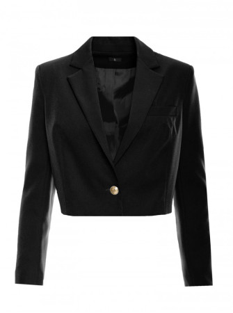 M745 Trumpas švarkas - juoda