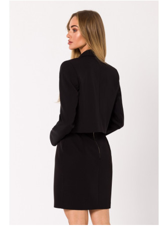 M745 Trumpas švarkas - juoda