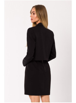 M745 Trumpas švarkas - juoda