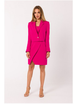 M745 Fuksijų trumpas švarkas - fuksijos