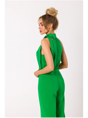 M746 Žalias kombinezonas su kaklo raišteliu - žalia